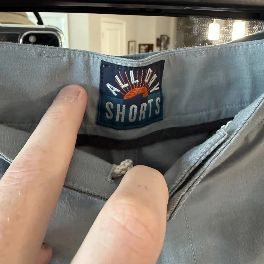 Faherty All Day Shorts Light Gray Size 32